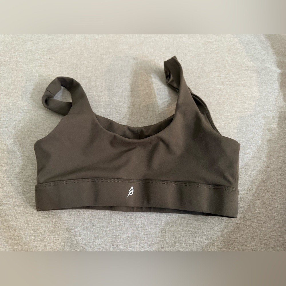 P'tula Dark Brown Sports Bra small